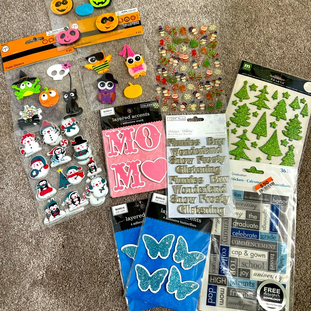 Scrapbook sticker pack